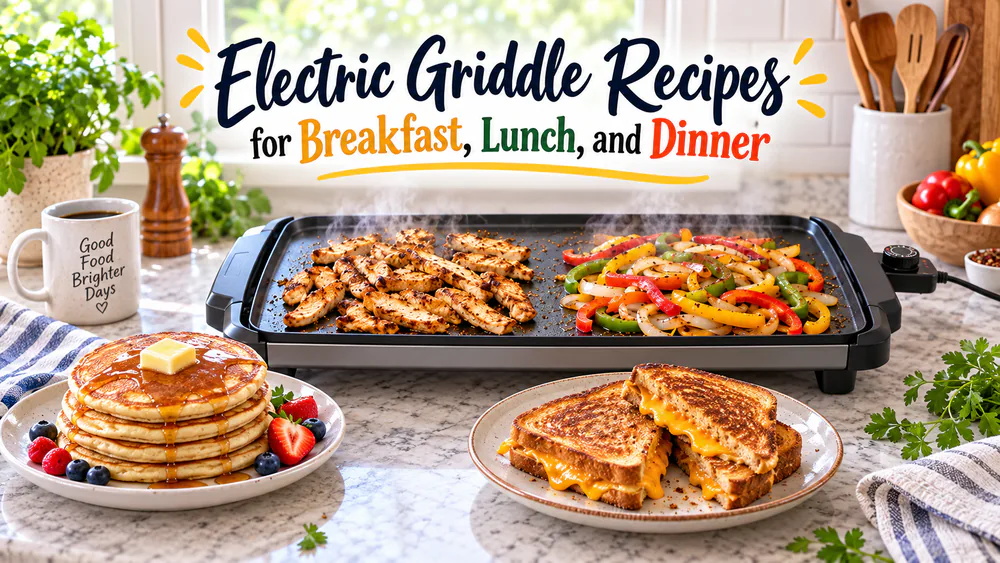 Electric Griddle Recipes for Breakfast, Lunch, and Dinner