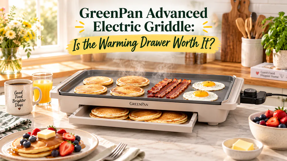 GreenPan Advanced Electric Griddle: Is the Warming Drawer Worth It?
