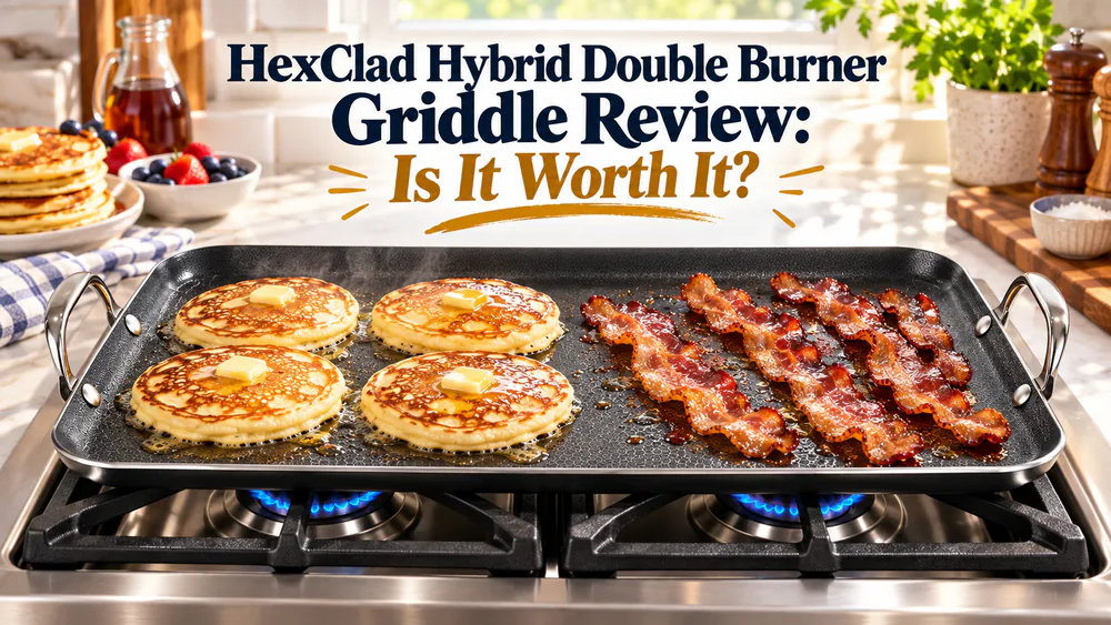 HexClad Hybrid Double Burner Griddle Review: Is It Worth It?