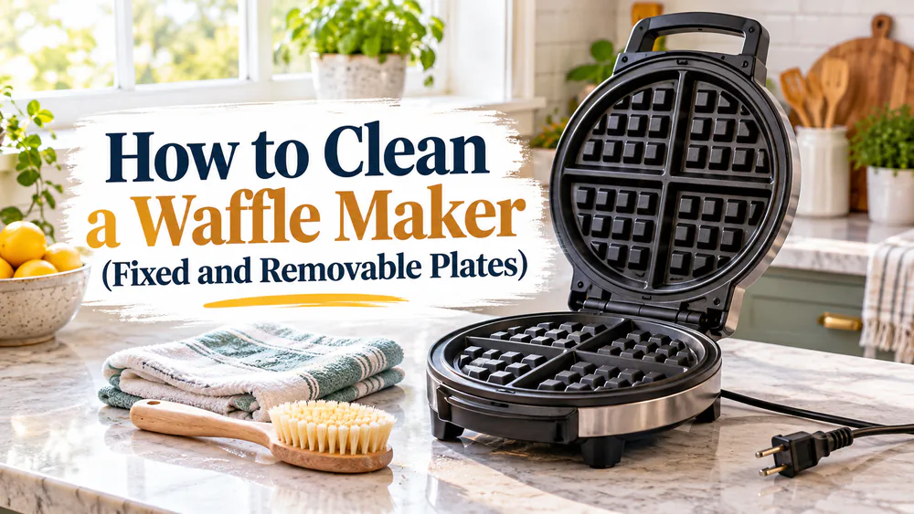How to Clean a Waffle Maker (Fixed and Removable Plates)