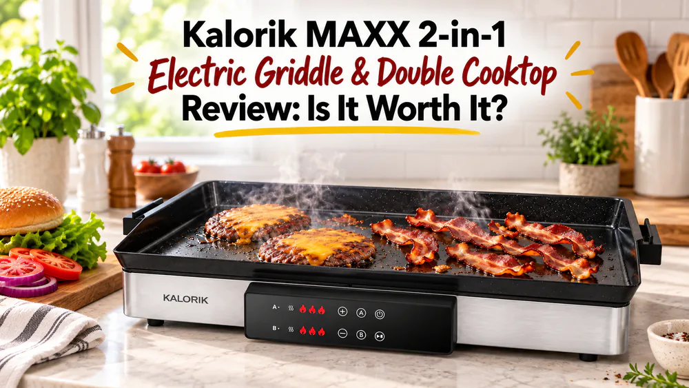 Kalorik MAXX 2-in-1 Electric Griddle & Double Cooktop Review: Is It Worth It?