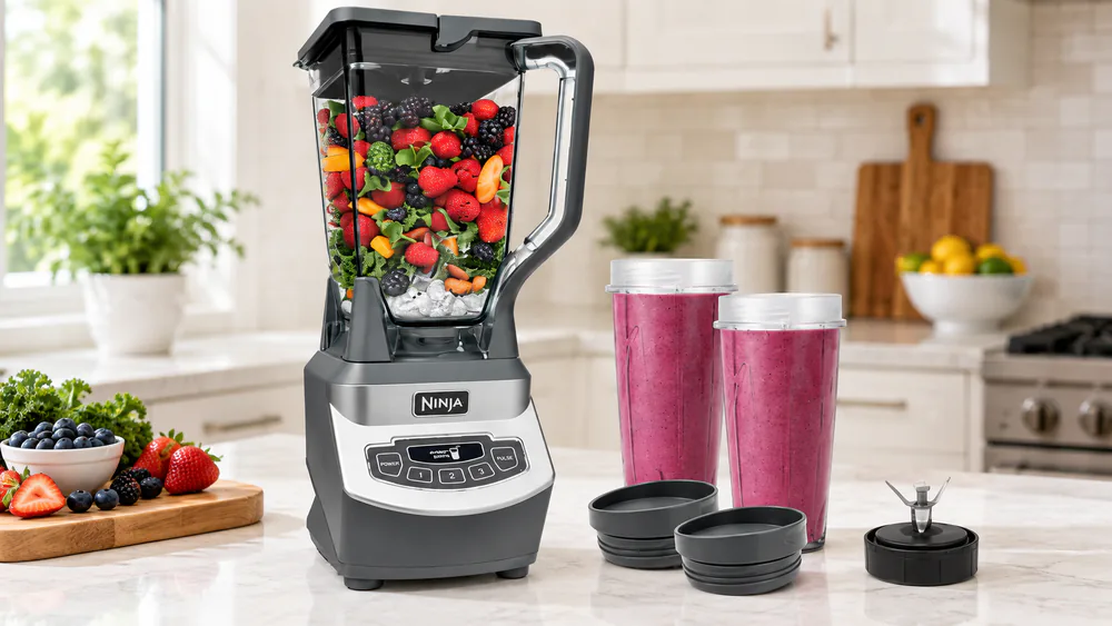 The Ninja BL660 with its 72-ounce pitcher and two 16-ounce to-go cups