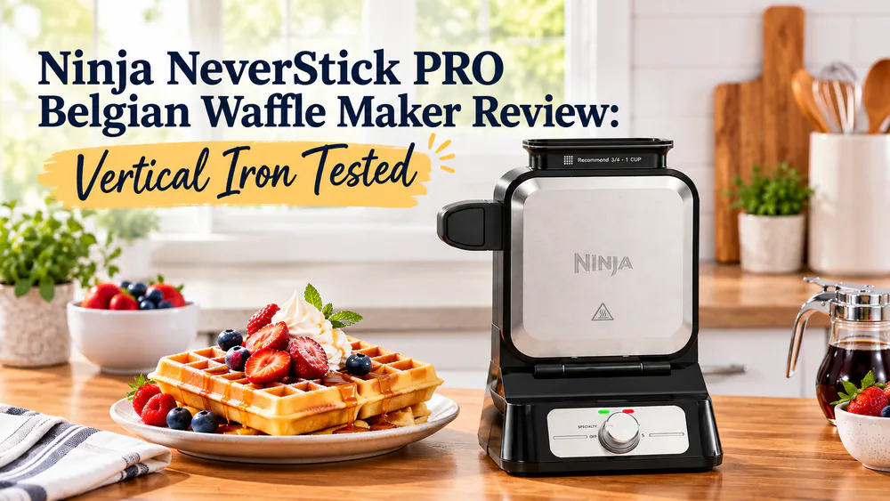 Ninja NeverStick PRO Belgian Waffle Maker Review: Vertical Iron Tested