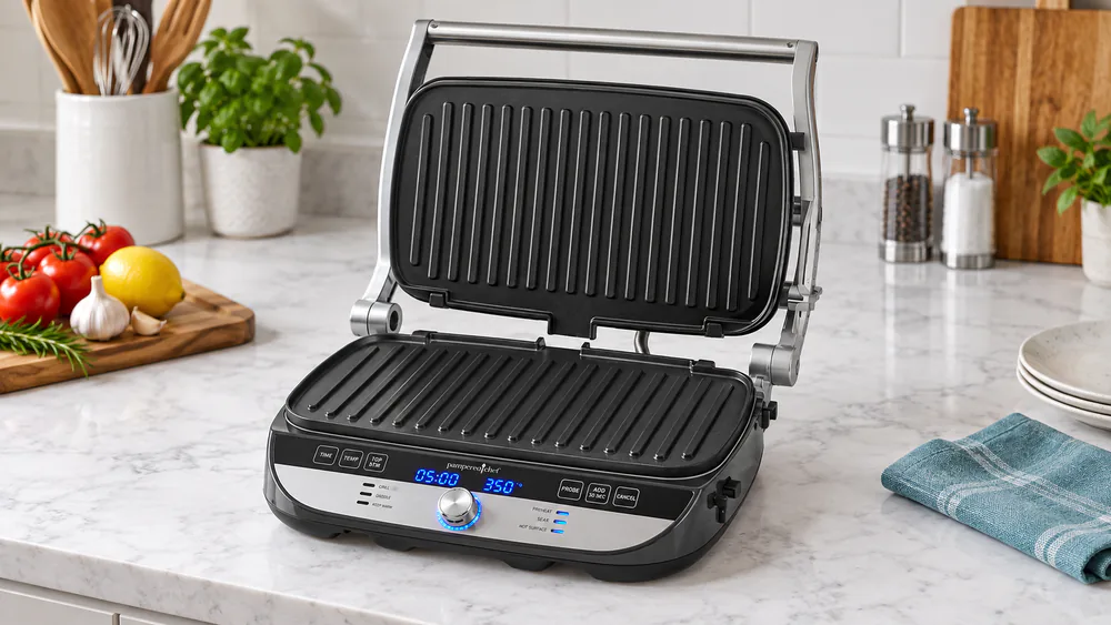 Pampered Chef Deluxe Electric Grill & Griddle