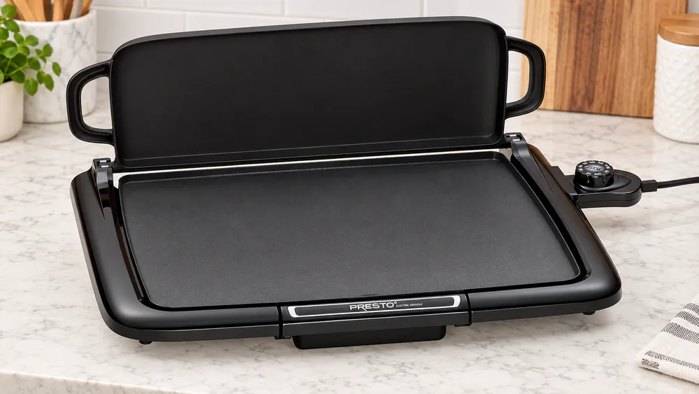 Presto 07023 Cool-Touch Electric Griddle and Warmer Plus