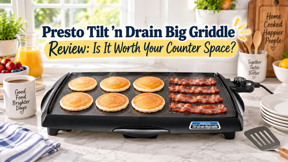 Presto Tilt 'n Drain Big Griddle Review: Is It Worth Your Counter Space?