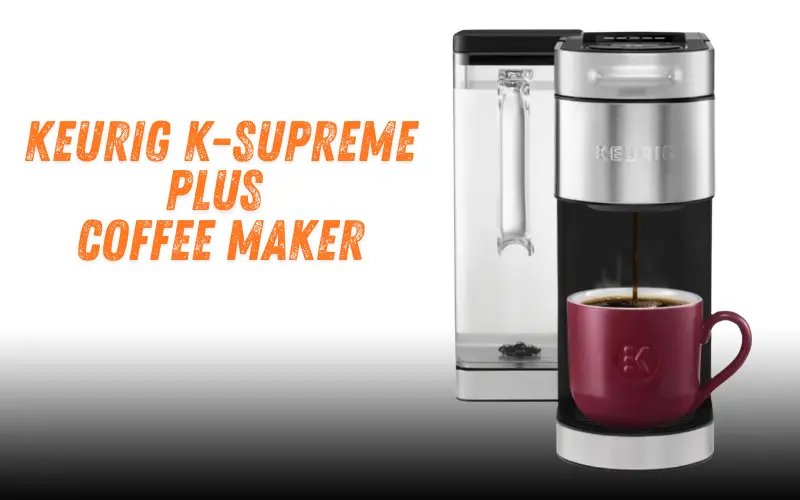 Keurig K-Supreme Plus Coffee Maker brewing coffee into a cup.